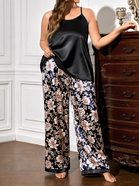 Pijama Cetim Plus Size Luxo Flores Calça Longa, Pijama Curto Alça Plus Size Relax, pijamas plus size, pijama feminino, pijamas feminino, pijama curto feminino, pijamas plus size, pijama feminino plus size, pijama plus, pijamas femininos inverno plus size,