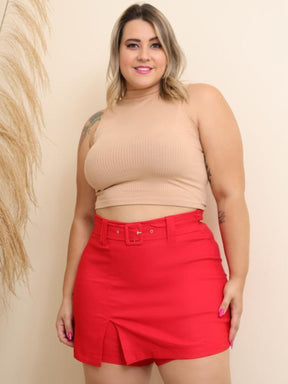 Short Saia Plus Size Fenda  Cinto fixo, Short Plus Size Ocasional Bag, shortinho plus size, short jeans plus size, short plus size feminino, short jeans plus size feminino, short alfaiataria plus size, shorts plus size feminino, shorts jeans plus size feminino, shorts plus size preto,