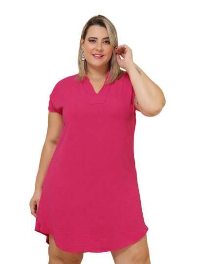 roupas plus size feminina, roupas femininas, looks plus size, looks elegantes plus size, Plus size roupas, plus size roupas femininas, Site de Roupa plus size feminina, Vestidos plus size plissados, Vestidos plus size manga curta, Vestidos plus size gola V,