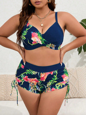 Sunquini Estampa Short e Top Floridos  Plus Size, Biquini Decote Cavado Folhas Plus Size, Biquini Plus Size, Biquini Estampa Lisa Plus Size, Biquini tubo plus size, maiô monocromático plus size, Maiô canelado cor lisa canelado, Biquini Plus Size com Estampa Mármore, sunquíni colorido plus size, Biquini colete plus size,