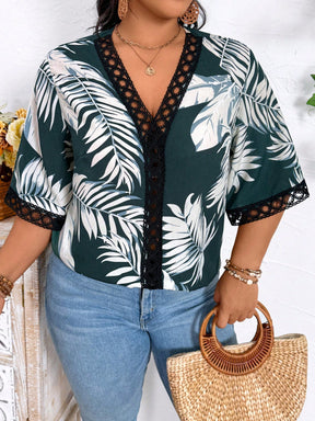 Camisa Plus Size Estampada Folhas  Gola e Manga Rendada, Camisa Chevron Manga Longa com Zíper Plus Size, Camisa Manga Comprida Lanterna Plus Size, camisas manga longa feminina, camisa de manga longa feminina,	 camisa feminina manga longa, camisa feminina manga longa branca,	 blusas manga longa plus size, blusas plus size manga longa, camisa manga longa feminina,