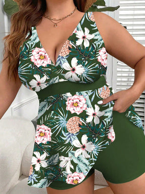 Conjunto Plus Size Tankini Halterneck Flores, Conjuntos kimono feminino, conjunto kimono feminino, kimono feminino, quimonos femininos, Conjunto feminino verão, Conjuntos femininos lisos, Kimonos lisos,  Kimono cor lisa,  Conjunto Kimono Plus Size liso,