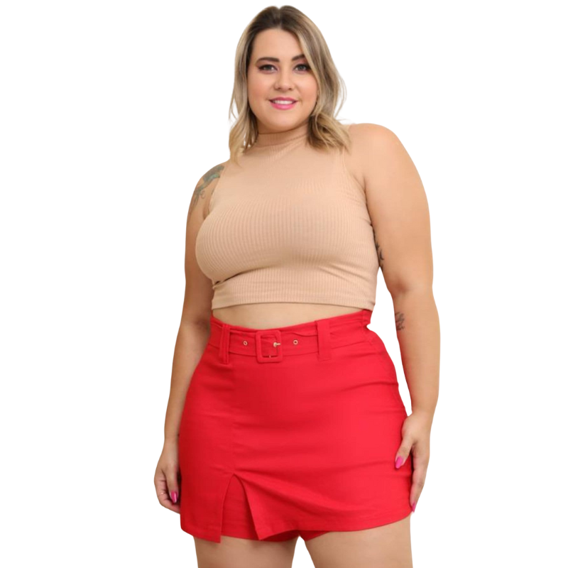 Short Saia Plus Size Fenda  Cinto fixo, Short Plus Size Ocasional Bag, shortinho plus size, short jeans plus size, short plus size feminino, short jeans plus size feminino, short alfaiataria plus size, shorts plus size feminino, shorts jeans plus size feminino, shorts plus size preto,