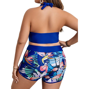 Conjunto Plus Size Alça Pescoço com Short