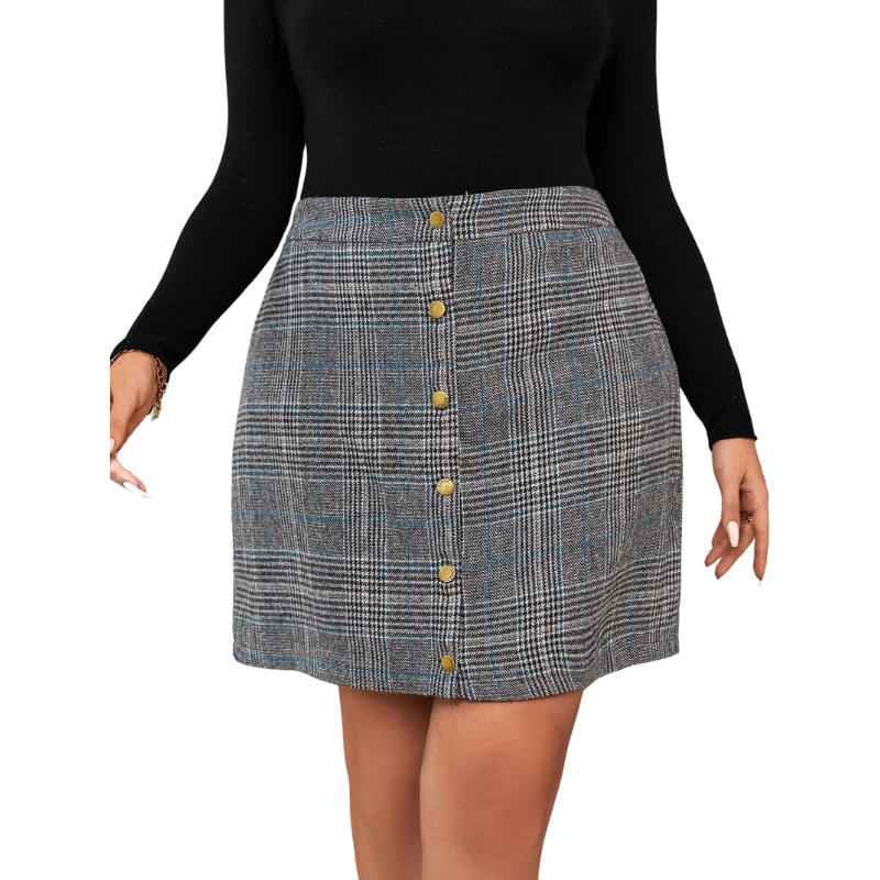 Saia Jeans plus size, Saia godê plus size, Saia plus size, saia de pregas plus size, saia de pregas, saia godê, saia xadrez, saia de xadrez, saia xadrez curta, saia xadrez feminina, saia kilt plus size