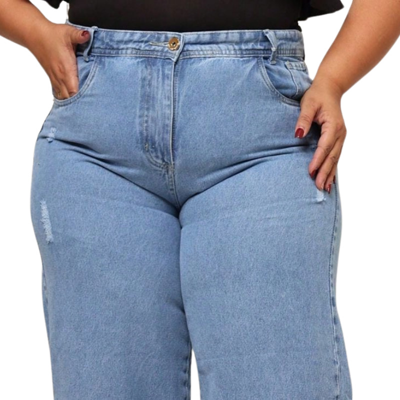 calça Jeans Feminina Perna Larga Plus Size  Retrô Blogueira, calça jeans feminina cintura alta, calça cintura alta jeans feminina, calça feminina cintura alta jeans, calça feminina jeans cintura alta, calça jeans feminino cintura alta rasgadinha, calça Jeans Feminina Perna Larga Plus Size,