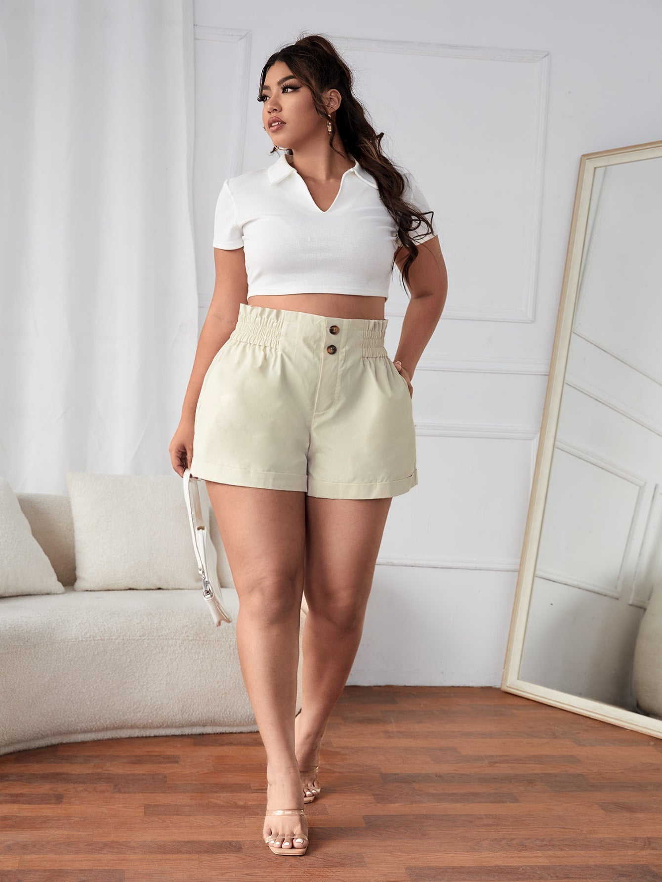 Short Plus Size Ocasional Bag, shortinho plus size, short jeans plus size, short plus size feminino, short jeans plus size feminino, short alfaiataria plus size, shorts plus size feminino, shorts jeans plus size feminino, shorts plus size preto,